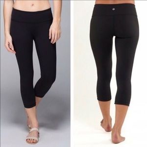 lululemon wunder under crops size 10 EUC